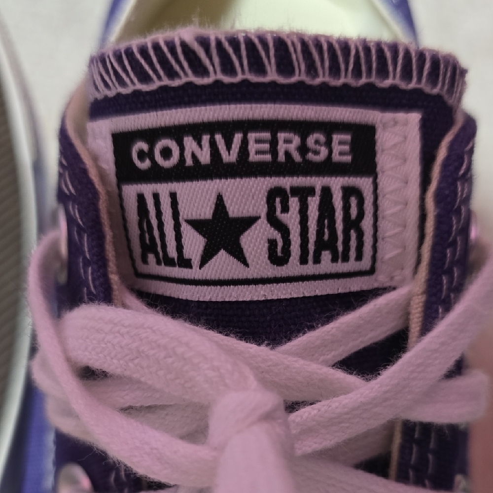 Converse Dark Blue Canvas Sneakers with White Accents - Picture 3 of 5